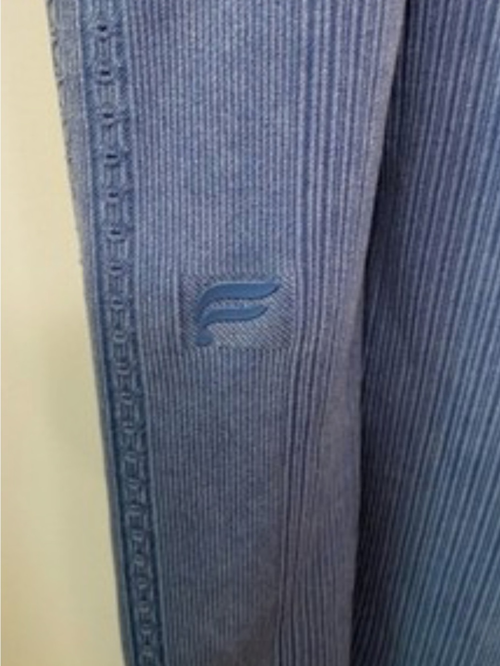 Fabletics Slate Blue Ribbed Jumpsuit - Picture 2 of 2